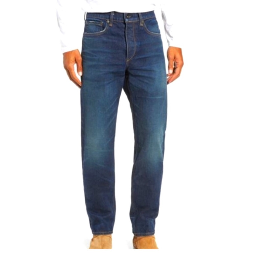 Rag & Bone Fit 2 Slim Fit Wrnace Dark Wash Japanese Denim Jeans Size 32